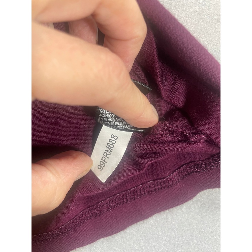 Preston‎ & York Women's Burgundy Draped Cowl Neck Sleeveless Top S 99PRM688 - Picture 7 of 7